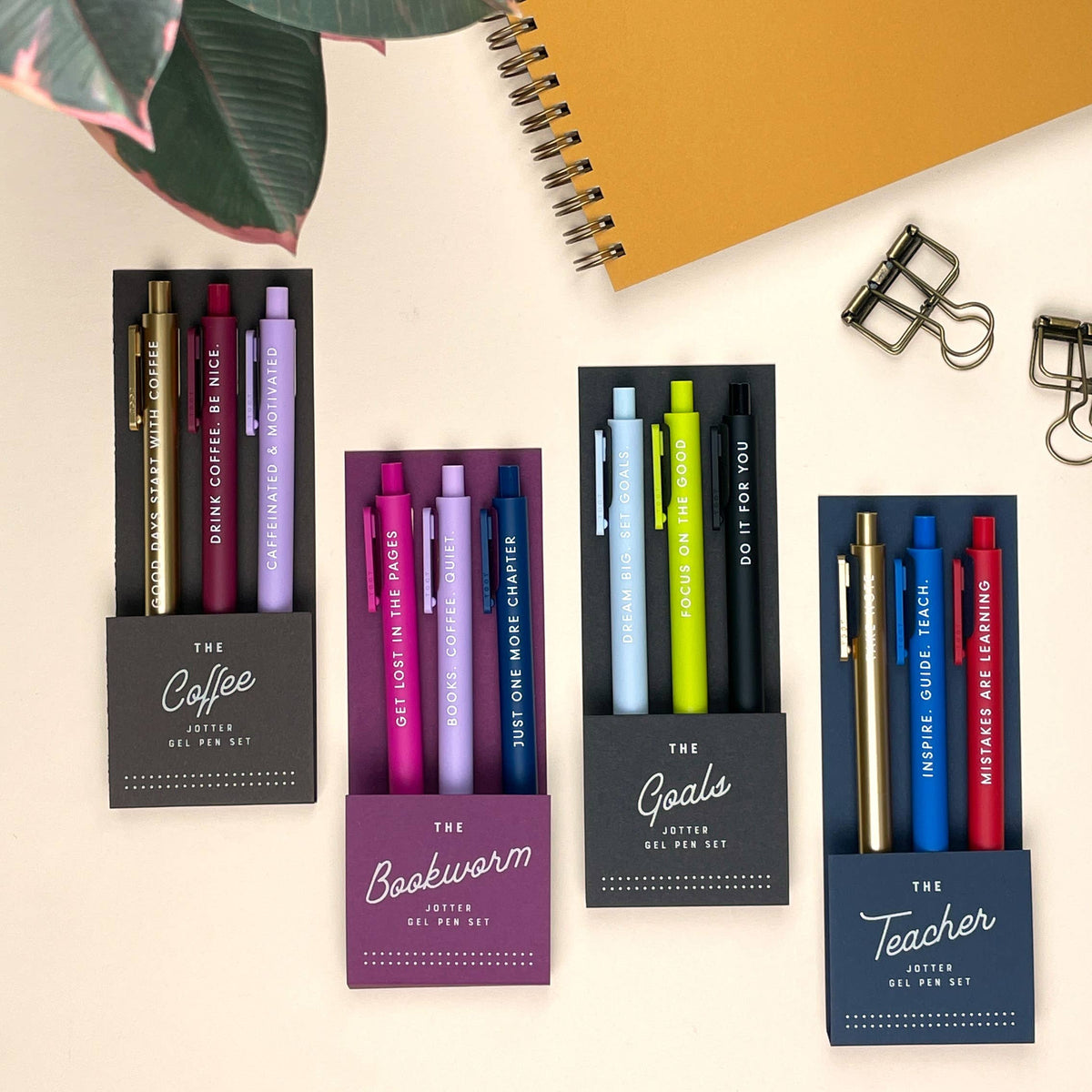The Bookworm Jotter Gel Pen: Set of 3