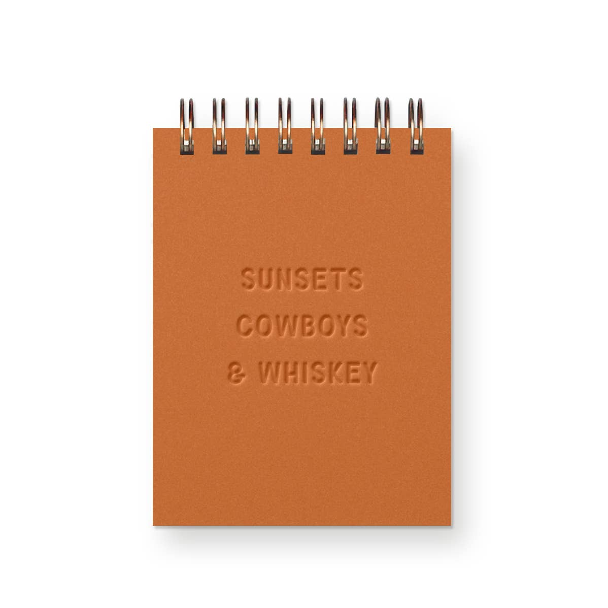 Sunsets Cowboys Whiskey Mini Jotter Notebook